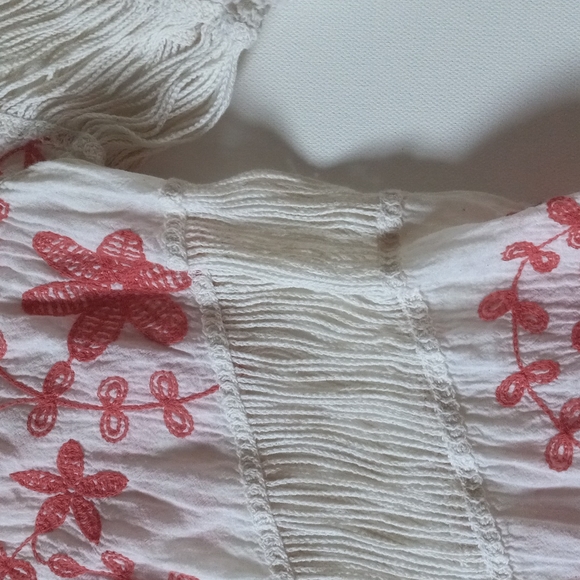 Natural TOP CROCHETED MACRAME by Oliver's Size Medium - Picture 4 of 7